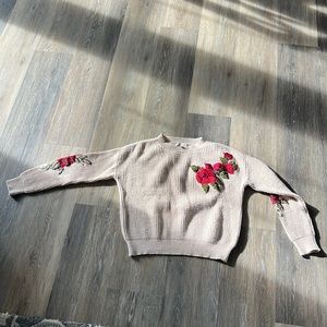 Woven Heart sweater, size:XS